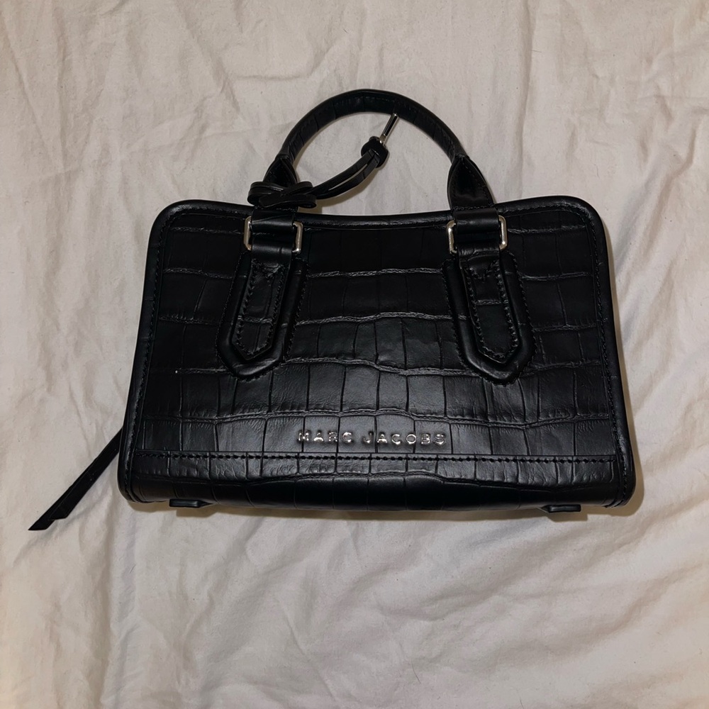 Marc Jacobs Black Croc-Embossed Bag